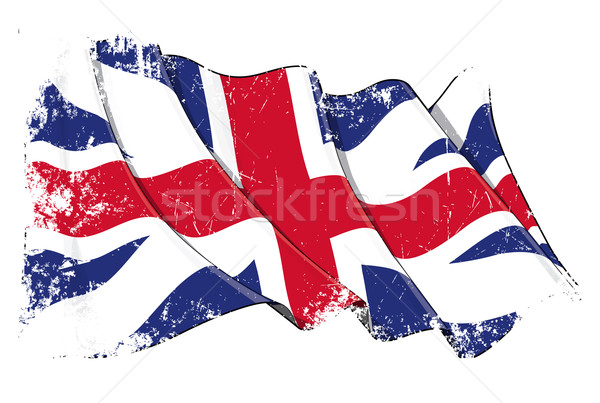 Union jack cores grunge ilustração branco Foto stock © nazlisart