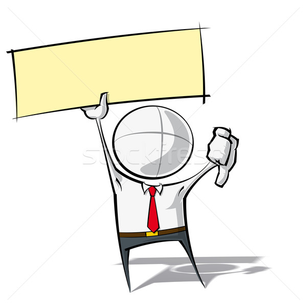 Simple Business People - Thumbs Down Label Stock photo © nazlisart