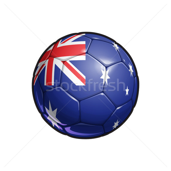 Australian Flag Football - Soccer Ball Stock photo © nazlisart