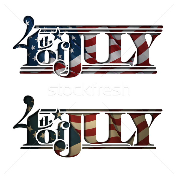 4th of July Cut-Out Stock photo © nazlisart