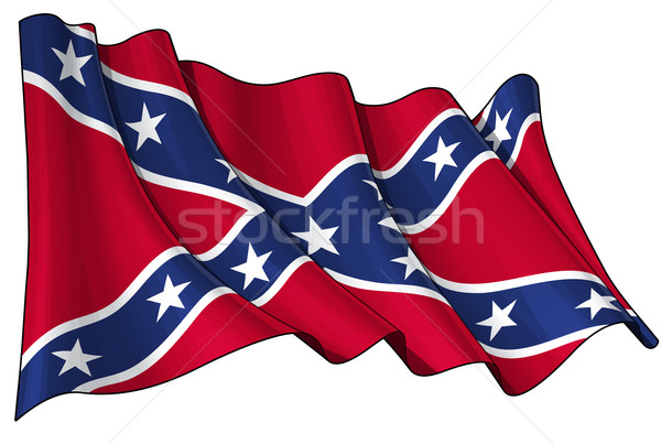 Stock foto: Rebellen · Flagge · sauber · geschnitten · Illustration