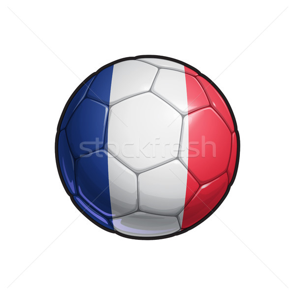 French Flag Football - Soccer Ball Stock photo © nazlisart