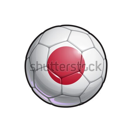 Japanese Flag Football - Soccer Ball Stock photo © nazlisart