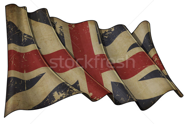 Union jack cores histórico bandeira ilustração Foto stock © nazlisart