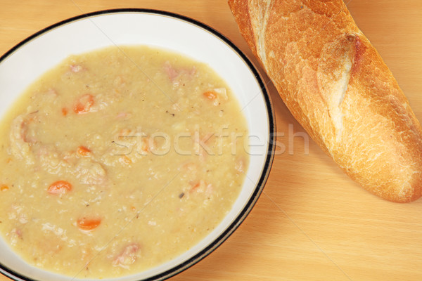 Jambon soupe baguette table carotte [[stock_photo]] © ndjohnston