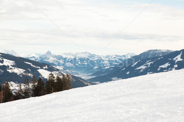 Alpler Avusturya Kayak kar Stok fotoğraf © ndjohnston