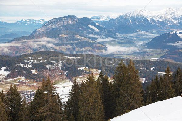 Alpes Autriche visible au-dessous [[stock_photo]] © ndjohnston
