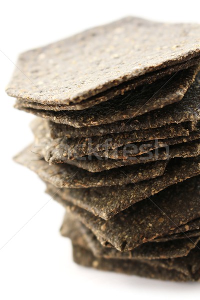 Kaas biscuits geïsoleerd witte lunch maaltijd Stockfoto © neillangan