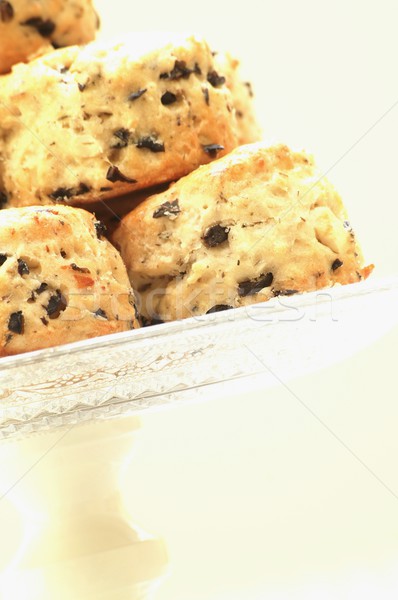 Cząber oliwy ciasto deser angielski brytyjski Zdjęcia stock © neillangan