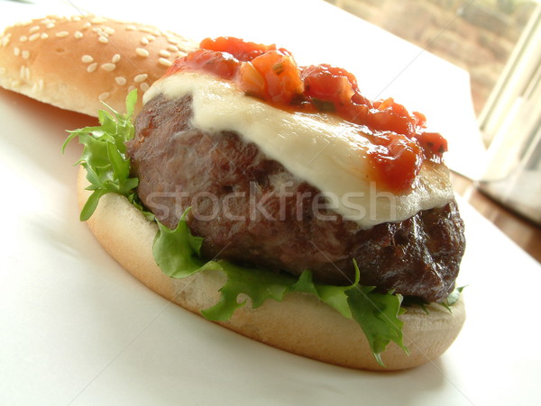 burger in bun Stock photo © neillangan