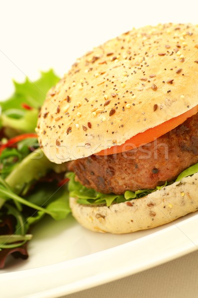 burger in bun Stock photo © neillangan