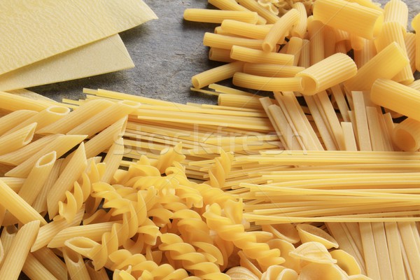 Pasta grano spaghetti sani conchiglie varietà Foto d'archivio © neillangan