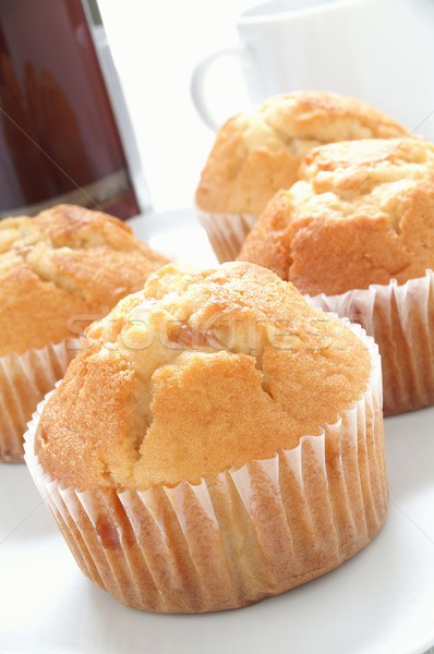 Vers muffins chocolade tijd dessert zoete Stockfoto © neillangan