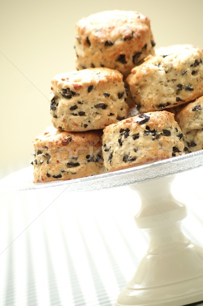 Stock foto: Bohnenkraut · Olivenöl · Kuchen · Dessert · Englisch · britisch