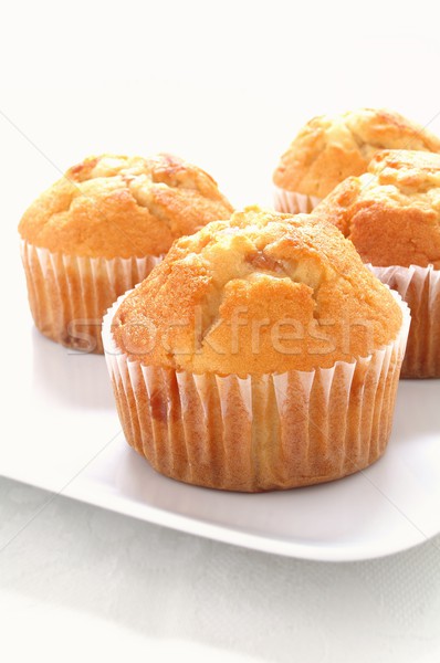 Vers muffins chocolade tijd dessert zoete Stockfoto © neillangan