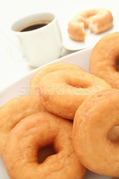 Traditioneel donuts koffie vers zoete suiker Stockfoto © neillangan