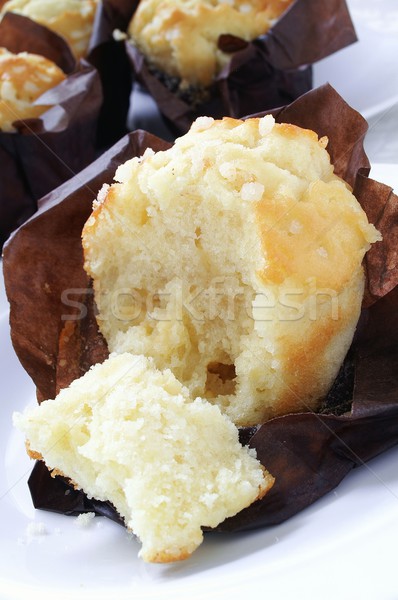 Vers muffins chocolade tijd dessert zoete Stockfoto © neillangan