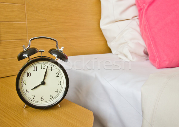  alarm-clock in morning bedroom Stock photo © neirfy