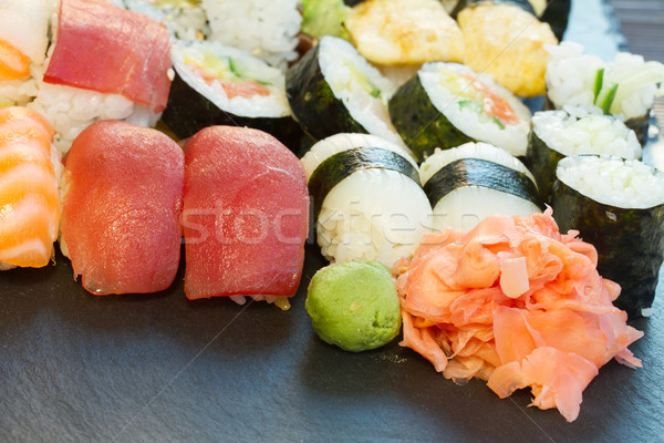 lunch with  sushi dish Stock photo © neirfy