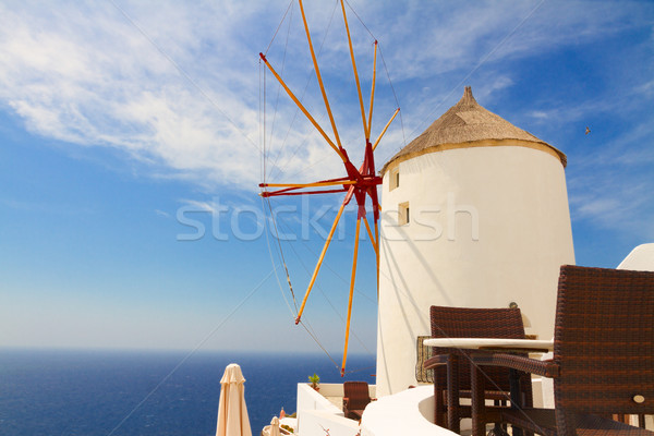 windmill of Oia, Santorini Stock photo © neirfy