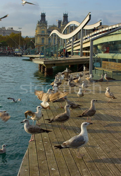 Rambla del mar, Barcelona, Spaiin Stock photo © neirfy
