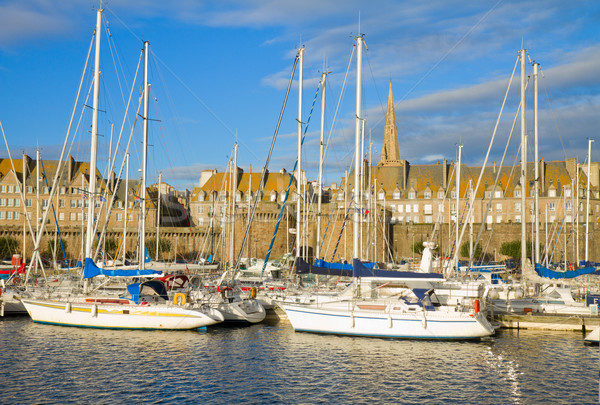  Saint Malo marina, France Stock photo © neirfy