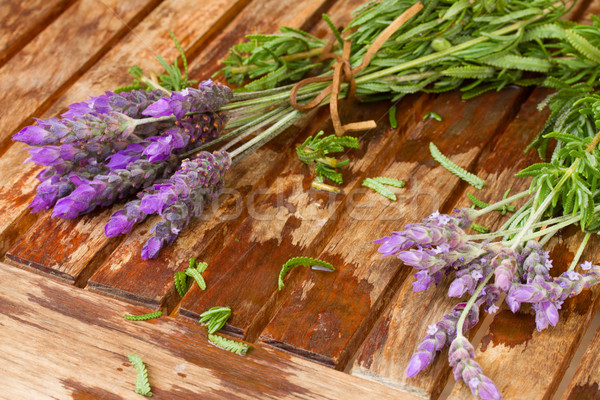 Freshly picked and washed lavender Stock photo © neirfy