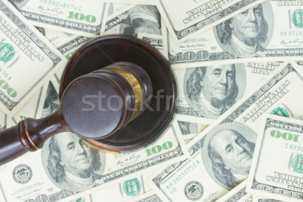 Law Gavel and Euro Money Stock photo © neirfy