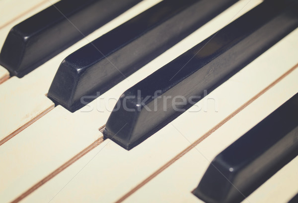 piano keyboard close up Stock photo © neirfy