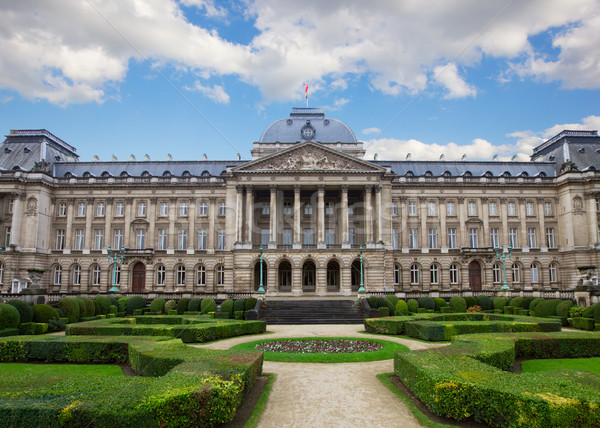 Facade of  Royal Palace in Brussels Stock photo © neirfy