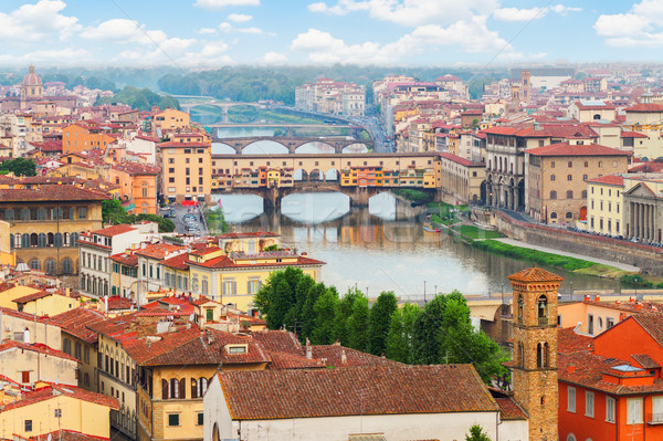 Сток-фото: Флоренция · Италия · Cityscape · известный · моста