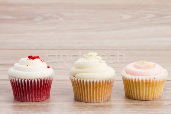 three  cupcakes Stock photo © neirfy