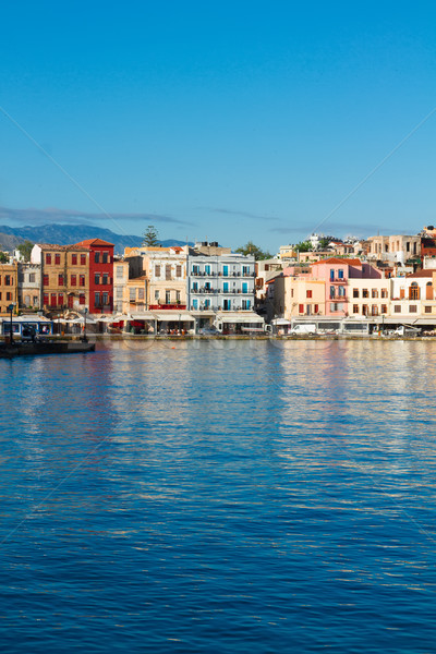 clear water of Chania habour, Crete, Greece Stock photo © neirfy