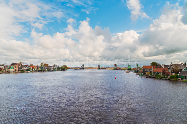 Stockfoto: Nederlands · wind · traditioneel · rivier · zomer · dag