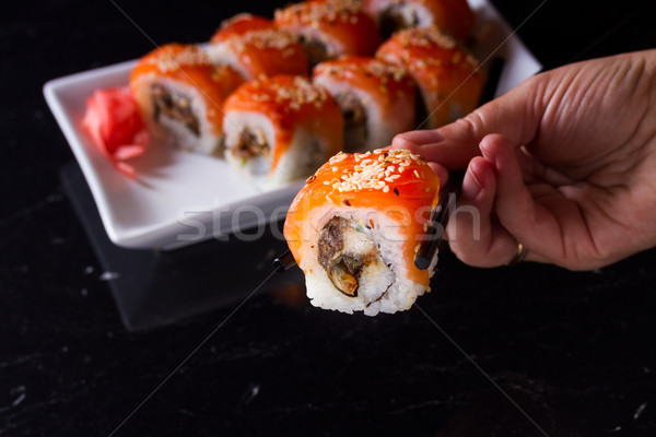 Japanese sushi dish Stock photo © neirfy