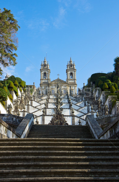 Portuguese sanctuary 'Bom Jesus do Monte' Stock photo © neirfy