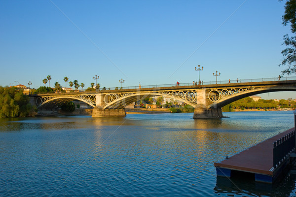 Triana Bridge, Seville, Spain Stock photo © neirfy