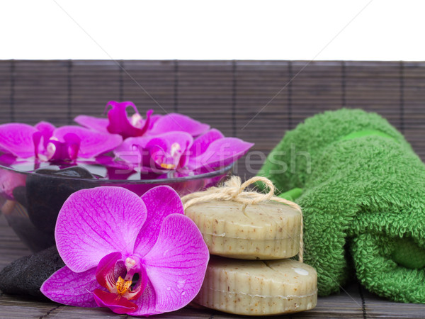 spa settings with orchids Stock photo © neirfy