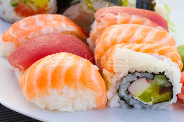 lunch with  sushi dish Stock photo © neirfy