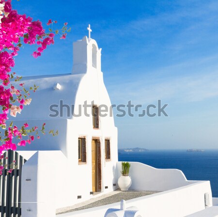 Belo detalhes santorini ilha Grécia vintage Foto stock © neirfy