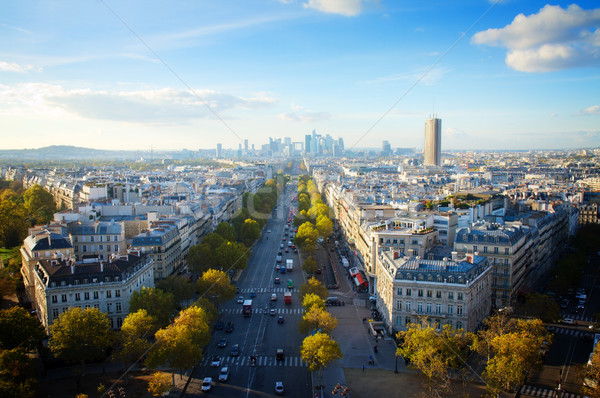 skyline of Paris from place de l toile, France Stock photo © neirfy