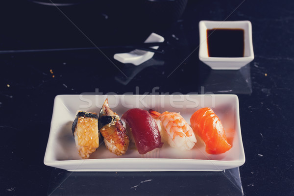 Japanese sushi dish Stock photo © neirfy