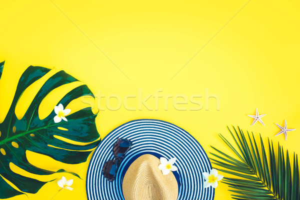 Summer flat lay scenery Stock photo © neirfy