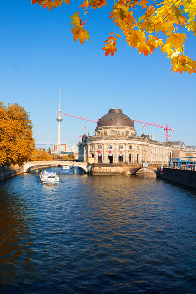 Stadsgezicht Berlijn Duitsland rivier tv toren Stockfoto © neirfy