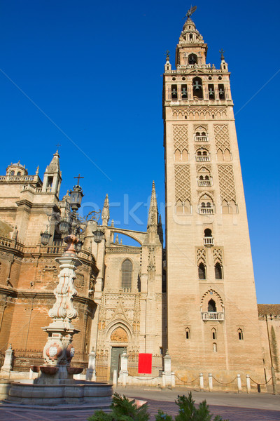 Cathedral  of Seville, Spain Stock photo © neirfy