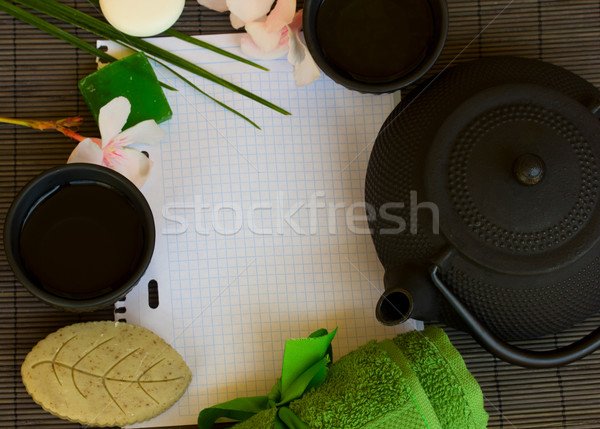 asian tea and spa set Stock photo © neirfy