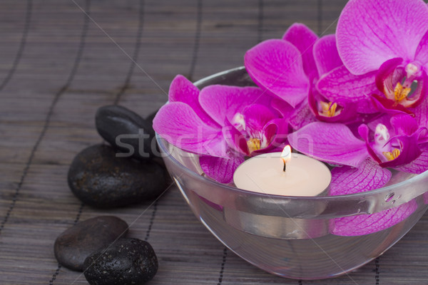 Orchidées bol orchidée zen pierres fleur [[stock_photo]] © neirfy