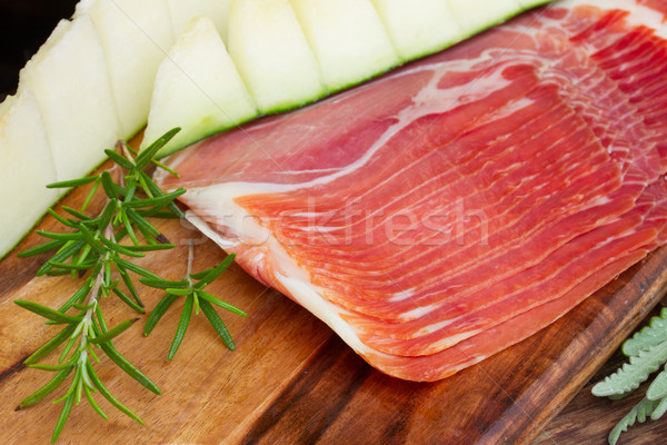 platter of ham Stock photo © neirfy