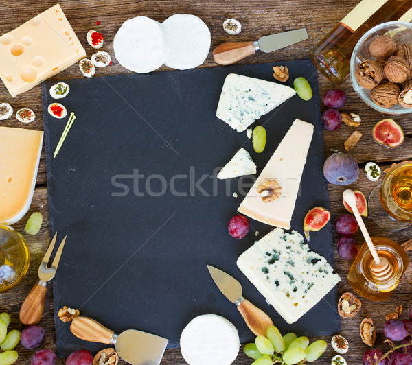 Various types of cheese Stock photo © neirfy