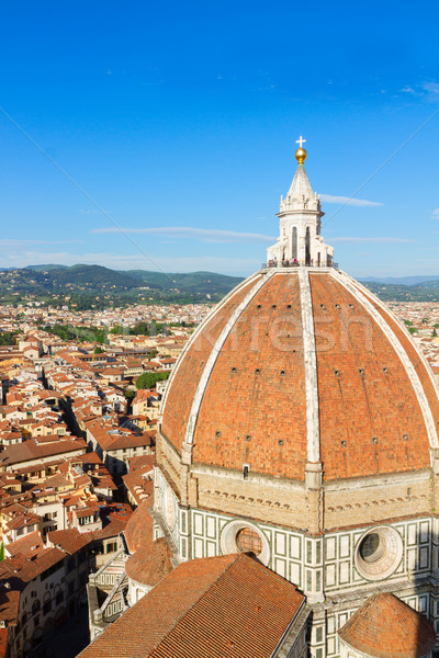 Katedry kościoła Święty mikołaj Florencja Włochy kopuła Zdjęcia stock © neirfy